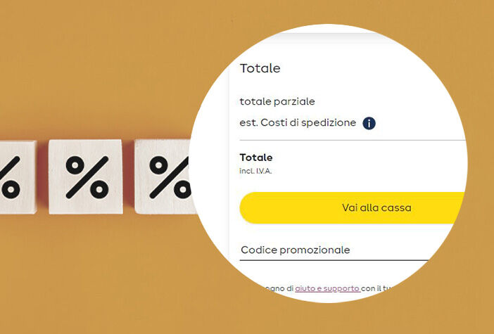 Inserire un codice sconto
